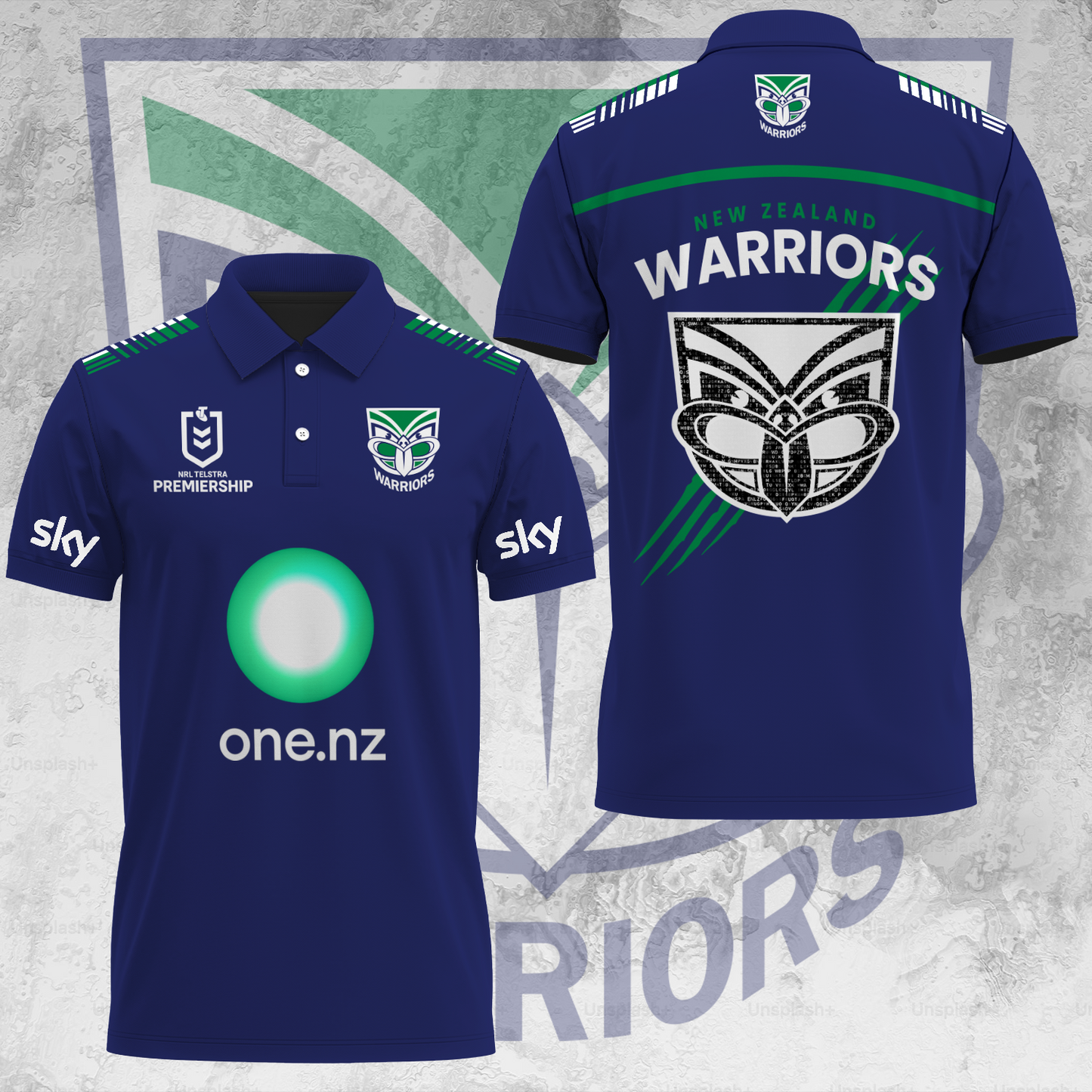 One NZ Warriors NRL 2025 Up The Wahs Limited Edition Polo Shirt TM NTA V44