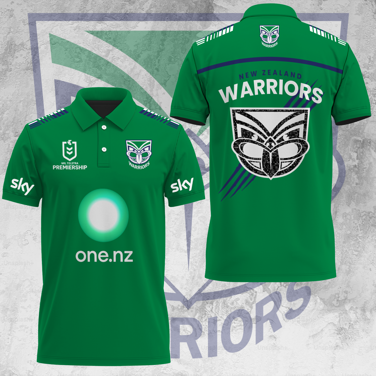 One NZ Warriors NRL 2025 Up The Wahs Limited Edition Polo Shirt TM NTA V45