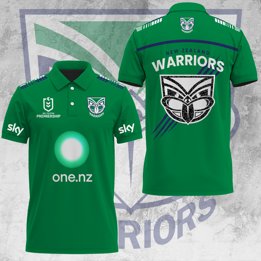 One NZ Warriors NRL 2025 Up The Wahs Limited Edition Polo Shirt TM NTA V45