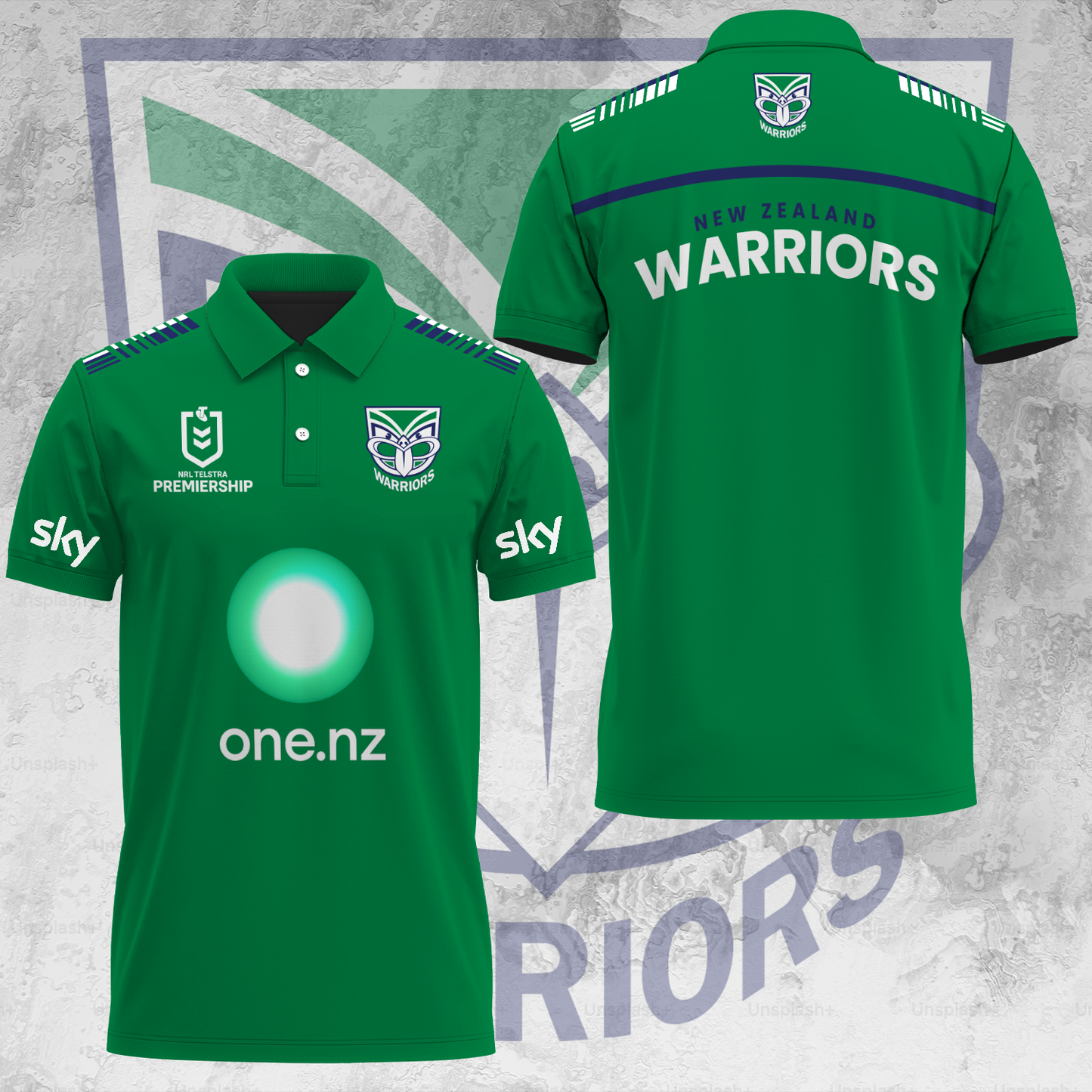 One NZ Warriors NRL 2025 Up The Wahs Limited Edition Polo Shirt TM NTA V46