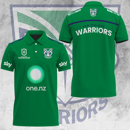 One NZ Warriors NRL 2025 Up The Wahs Limited Edition Polo Shirt TM NTA V46