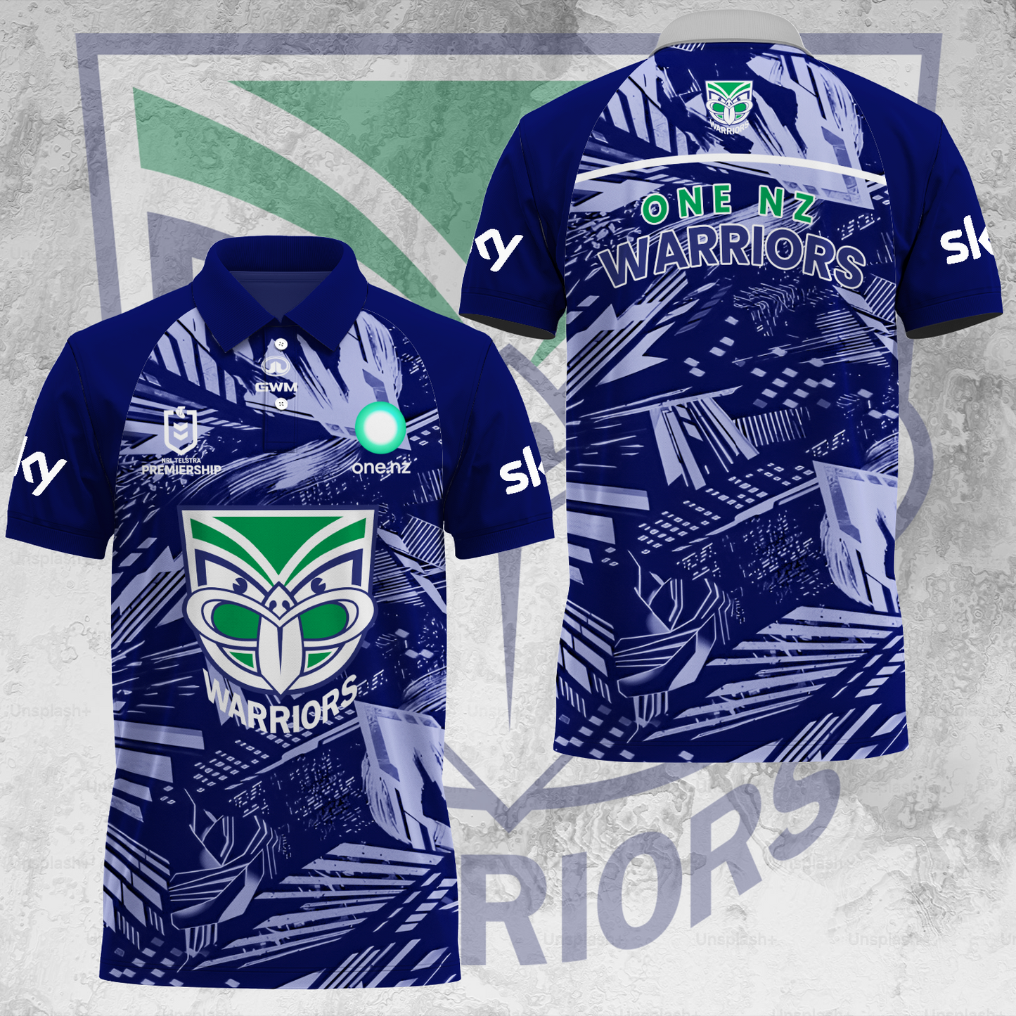 One NZ Warriors NRL 2025 Up The Wahs Limited Edition Polo Shirt TM V6