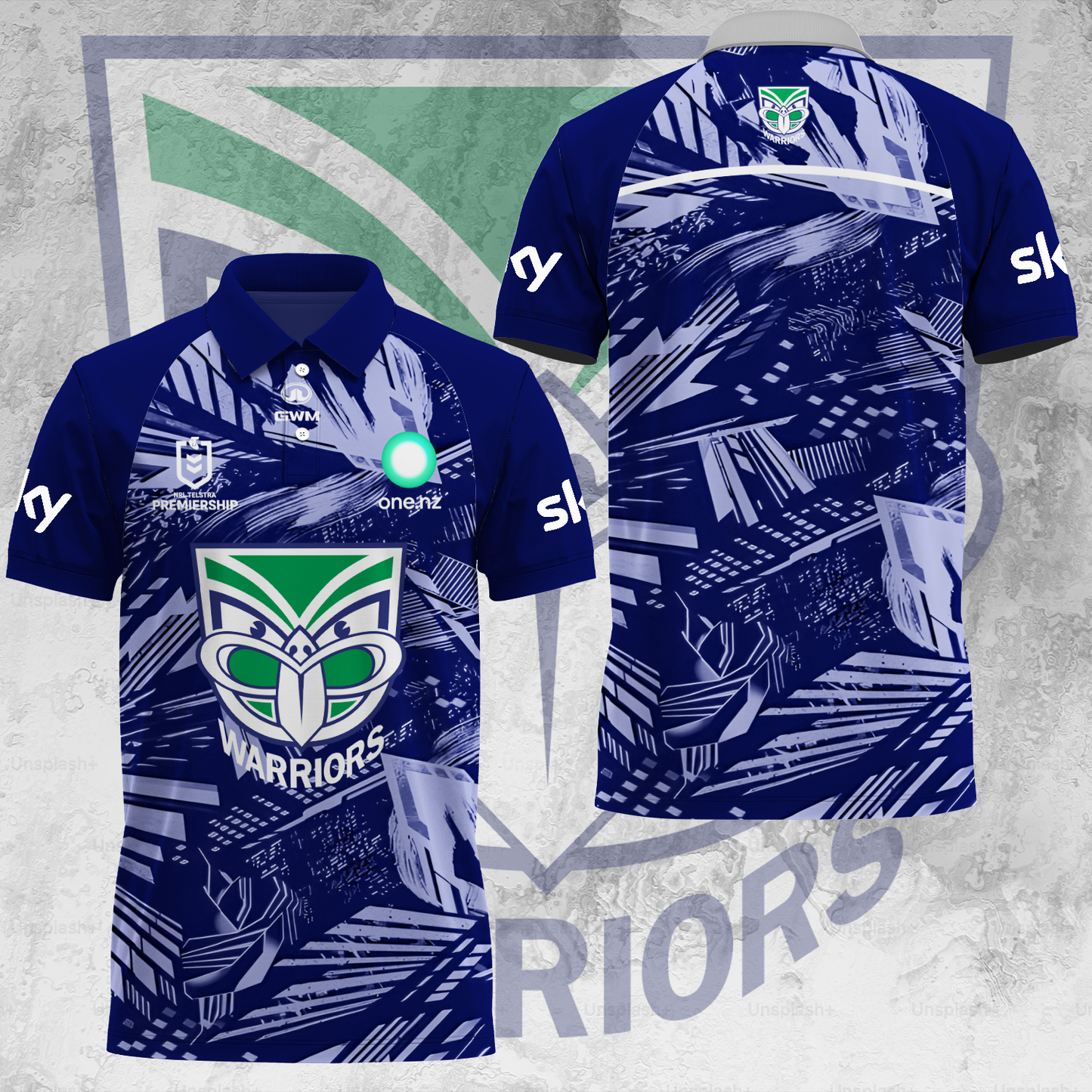 One NZ Warriors NRL 2025 Up The Wahs Limited Edition Polo Shirt TM V8