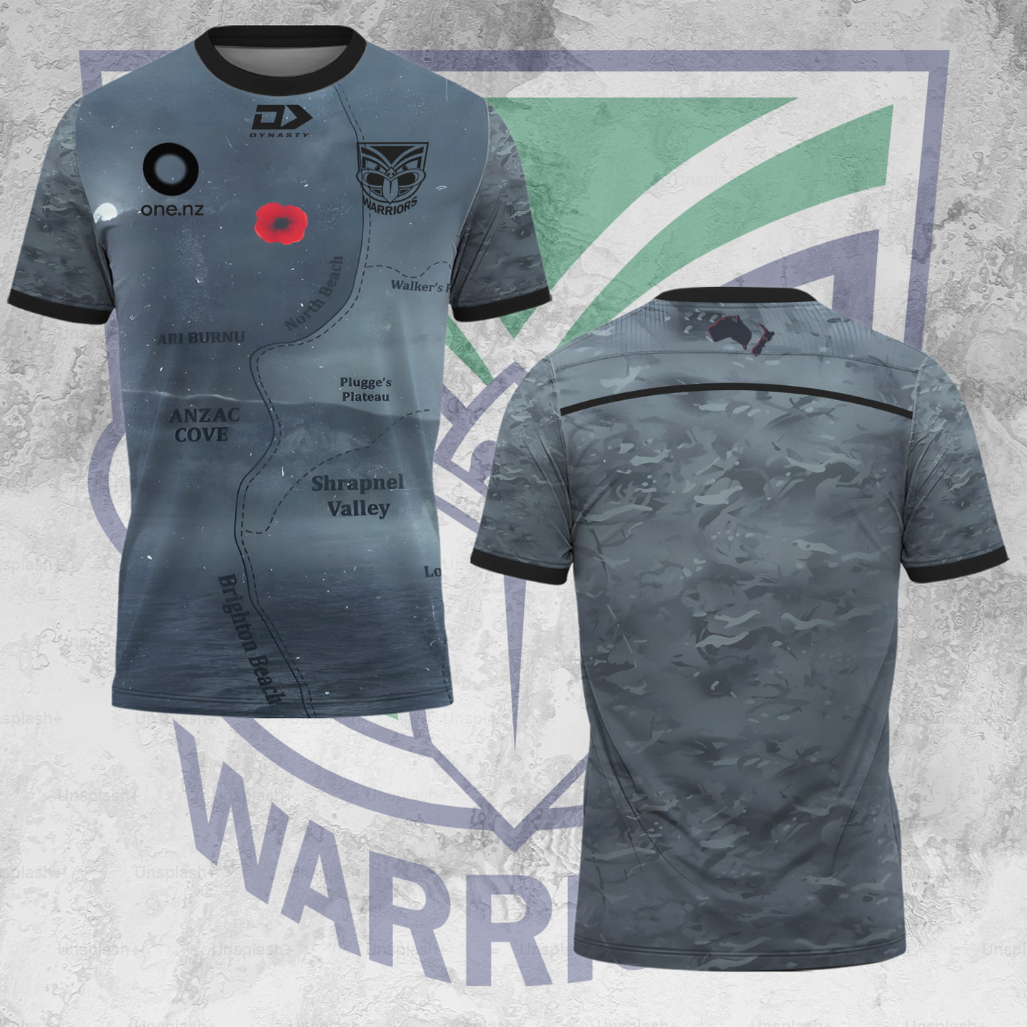 One NZ Warriors NRL 2025 Up The Wahs One Big Fan Limited Edition Polo Shirt TM V14