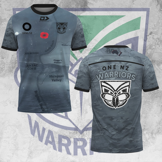 One NZ Warriors NRL 2025 Up The Wahs One Big Fan Limited Edition Polo Shirt TM V16