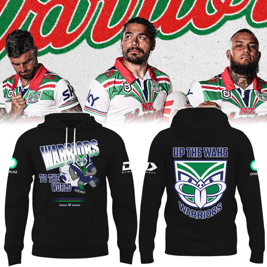 One NZ Warriors NRL Up The Wahs Limited Edittion Hoodie TM V3