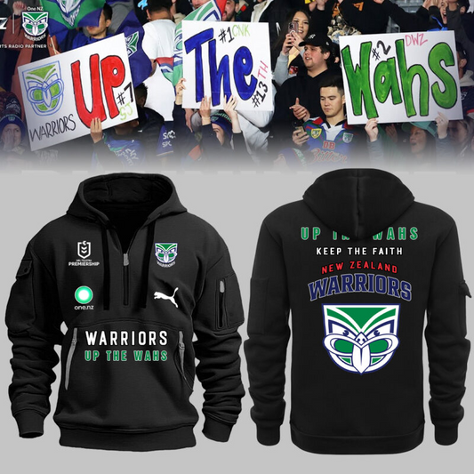 One NZ Warriors NRL Up The Wahs Limited Edittion Zipper Hoodie TM V13