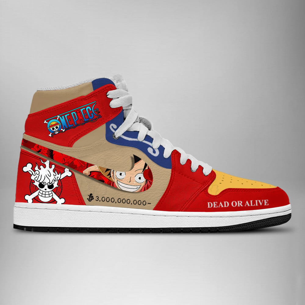 One Piece Wanted Luffy Red J1 shoes