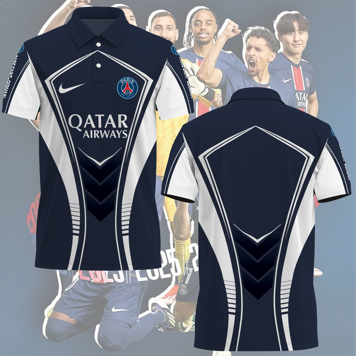 Paris Saint-Germain F.C UEFA Champions League Final Polo Shirt TM NTA V2