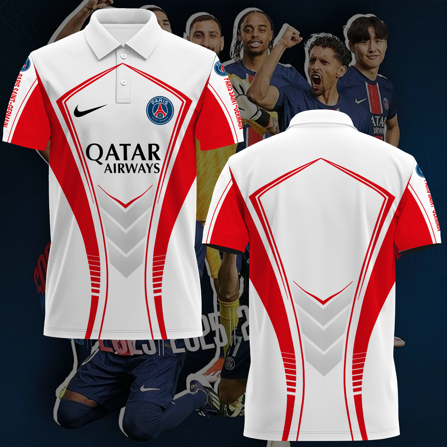 Paris Saint-Germain F.C UEFA Champions League Final Polo Shirt TM NTA V6