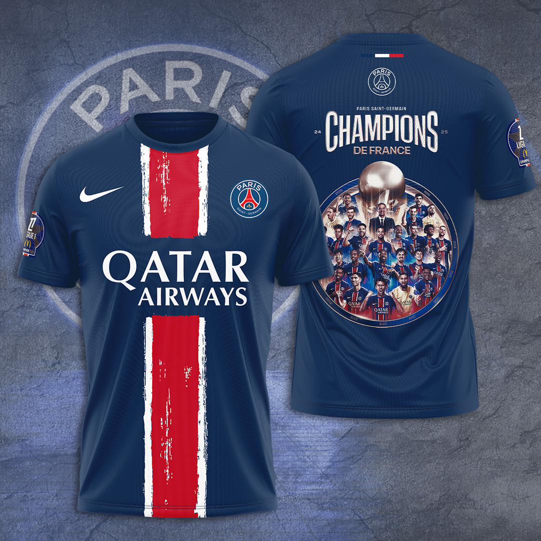 Paris Saint-Germain F.C UEFA Champions League Final T-Shirt TM NTA V2