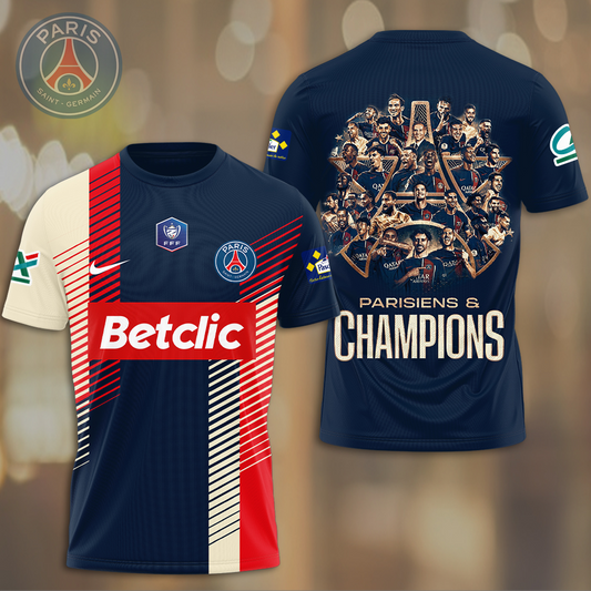 Paris Saint-Germain F.C UEFA Champions League Final T-Shirt TM NTA V4