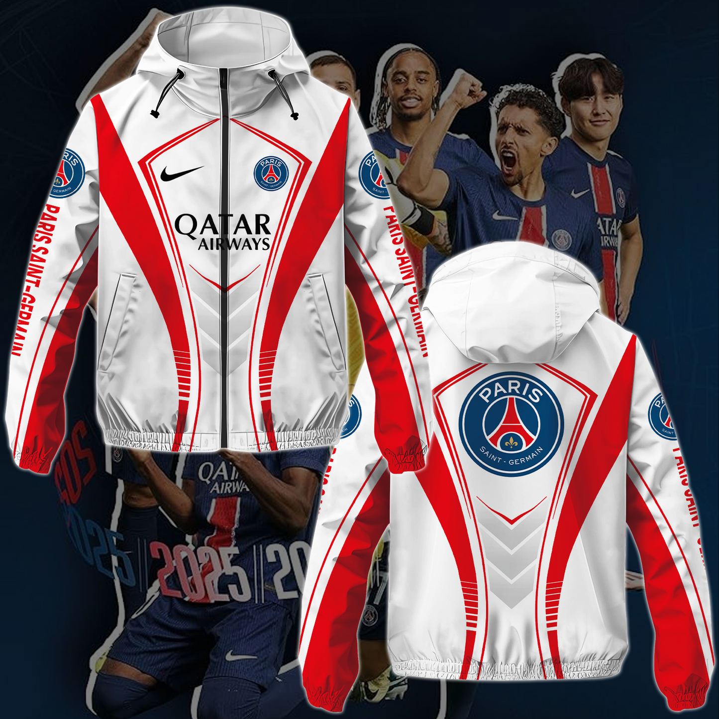 Paris Saint-Germain F.C UEFA Champions League Final Winbreaker Jacket TM NTA V5