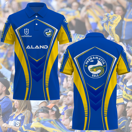 Parramatta Eels NRL 2025 Polo Shirt TM NTA V3