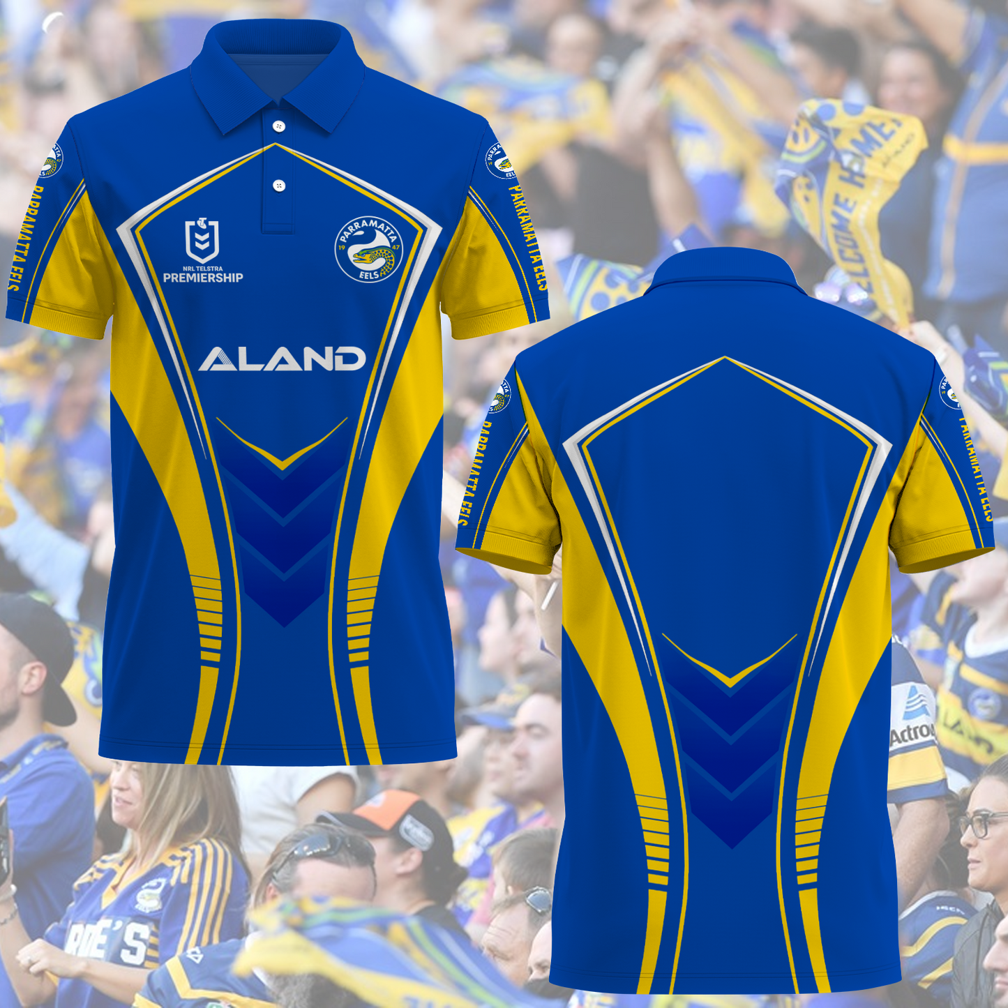 Parramatta Eels NRL 2025 Polo Shirt TM NTA V4