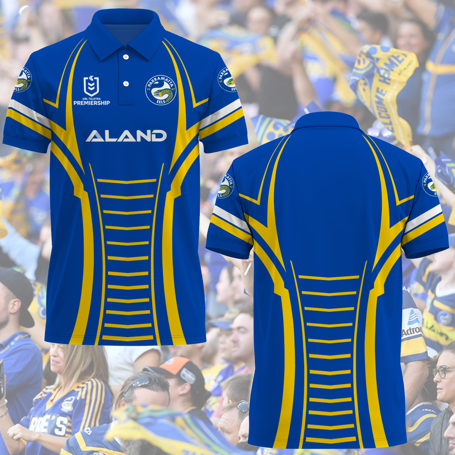 Parramatta Eels NRL 2025 Polo Shirt TM NTA V6