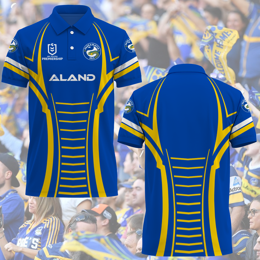 Parramatta Eels NRL 2025 Polo Shirt TM NTA V6