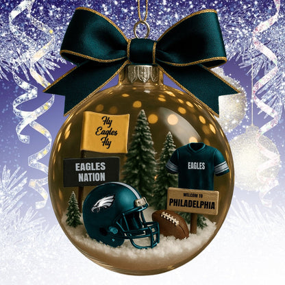 PE  NFL Acrylic Ball Ornament - Best Gift For Fans DDT CTND