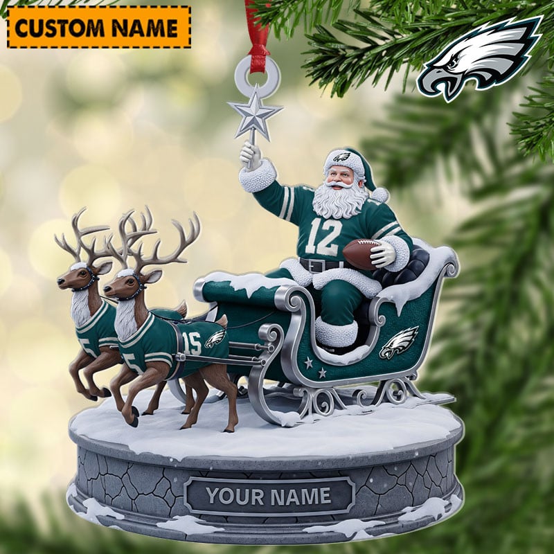 PE NFL Personalized Christmas Ornament Gift For Family DDTNTL