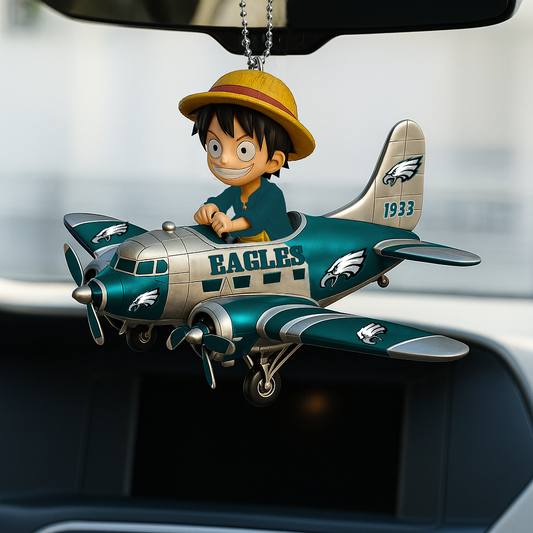 PE NFL x Luffy Premium Car Hanging Ornament DDT CTND