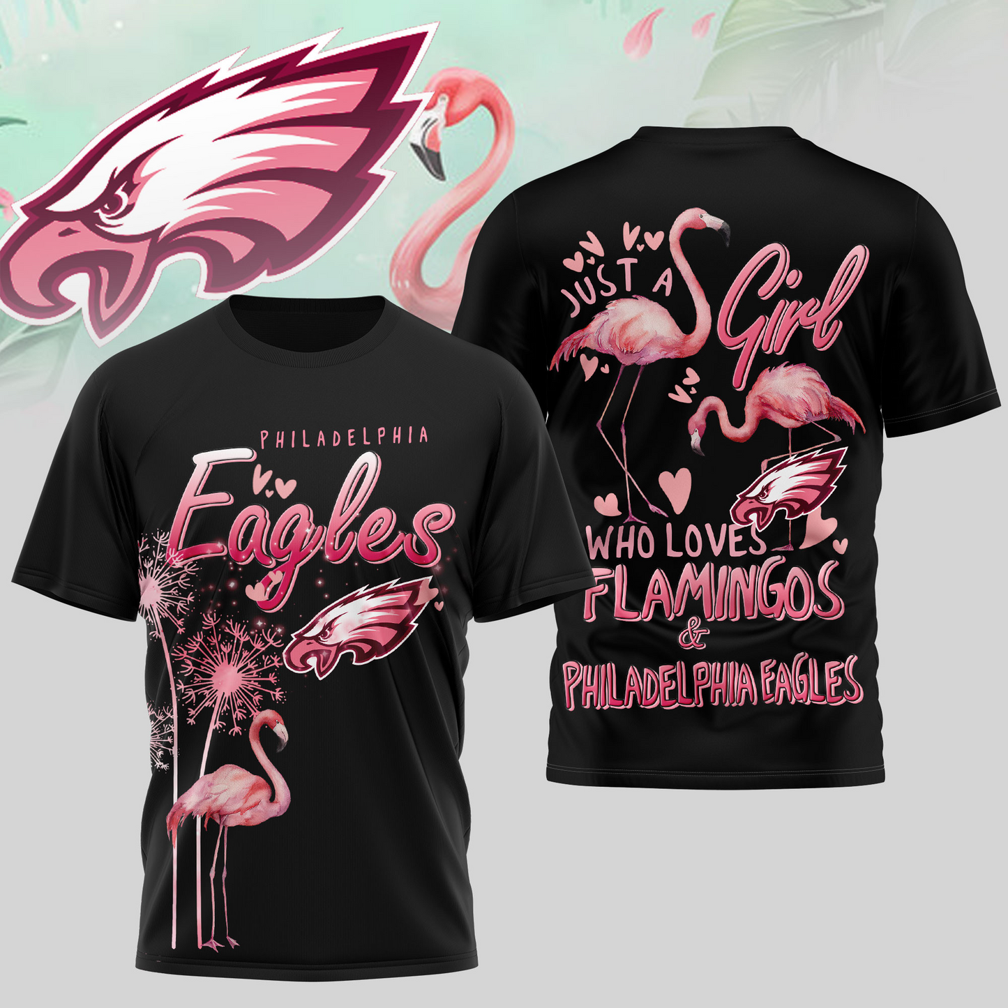 PE Premium NFL Flamingo 3D Shirt DDT NTL