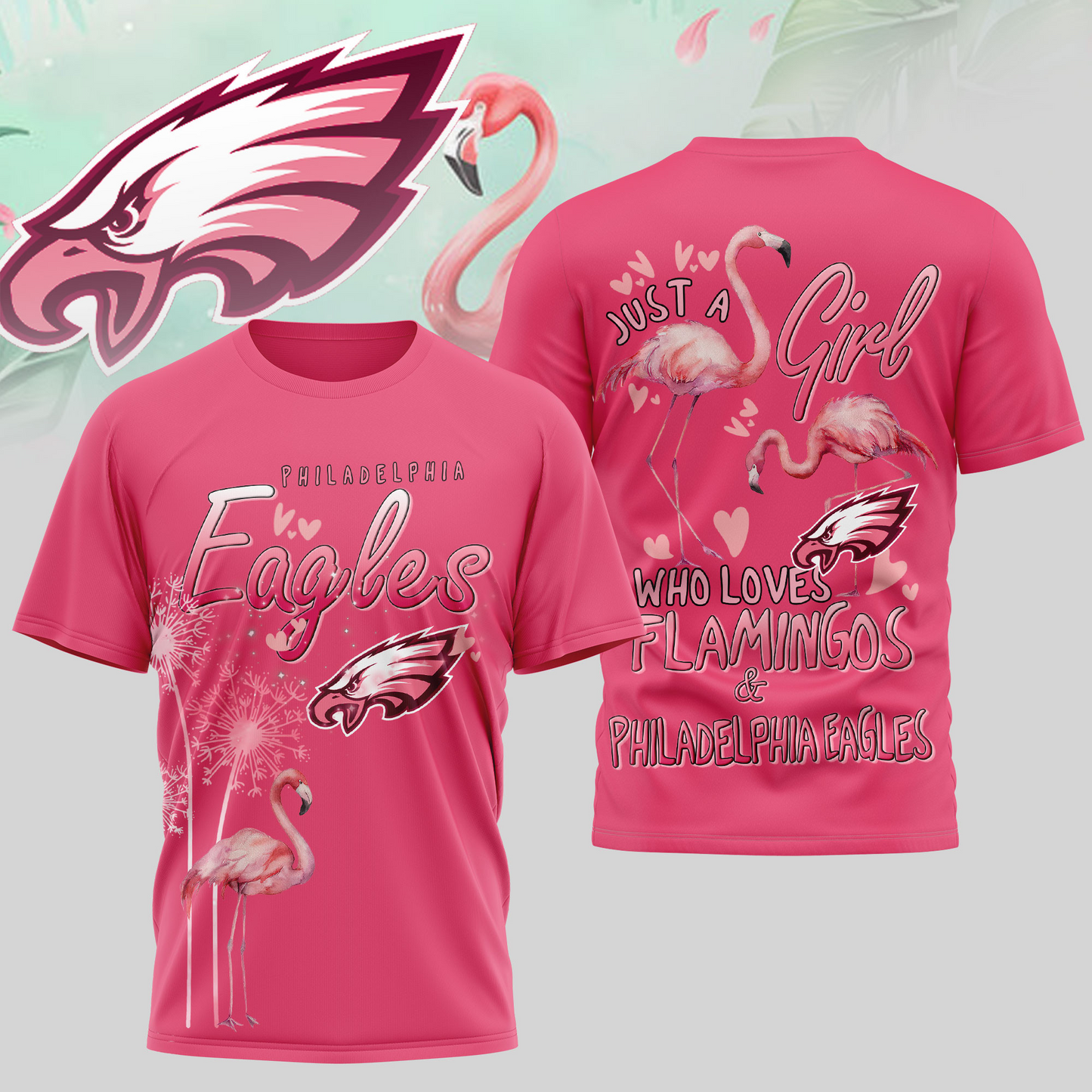 PE Premium NFL Flamingo 3D Shirt DDT NTL