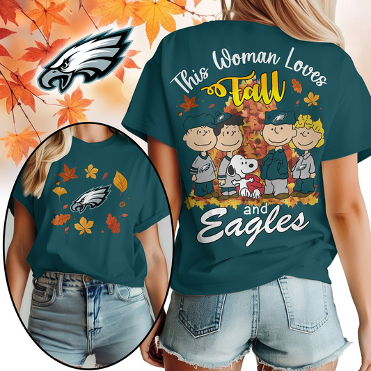 PE Premium NFL This Woman loves fall 3D Shirt DDT CTND