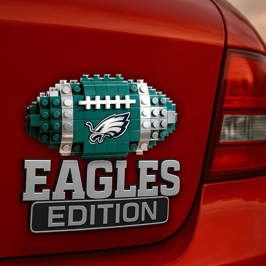 PE x NFL Building Block Set 3D Car Name Badge DDT CTND