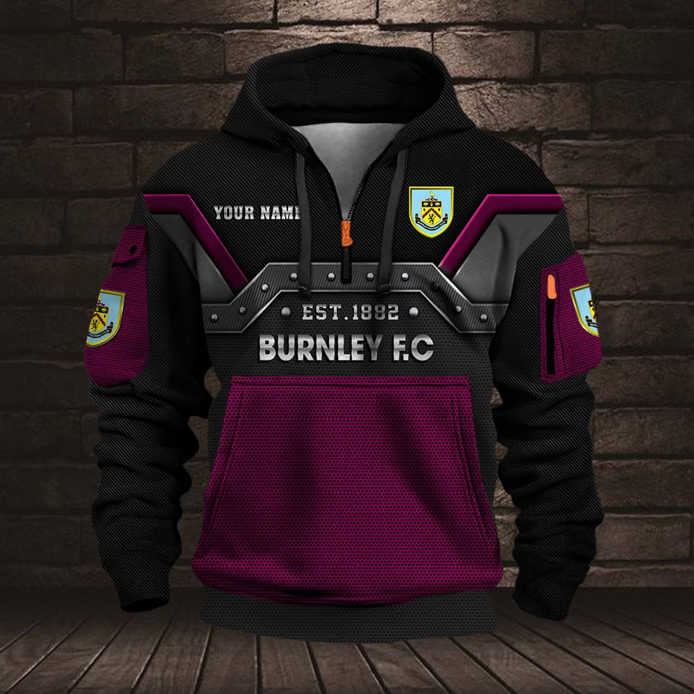 Personalized BUR Premium EPL Half Zip Heavy Hoodie DDT NTL