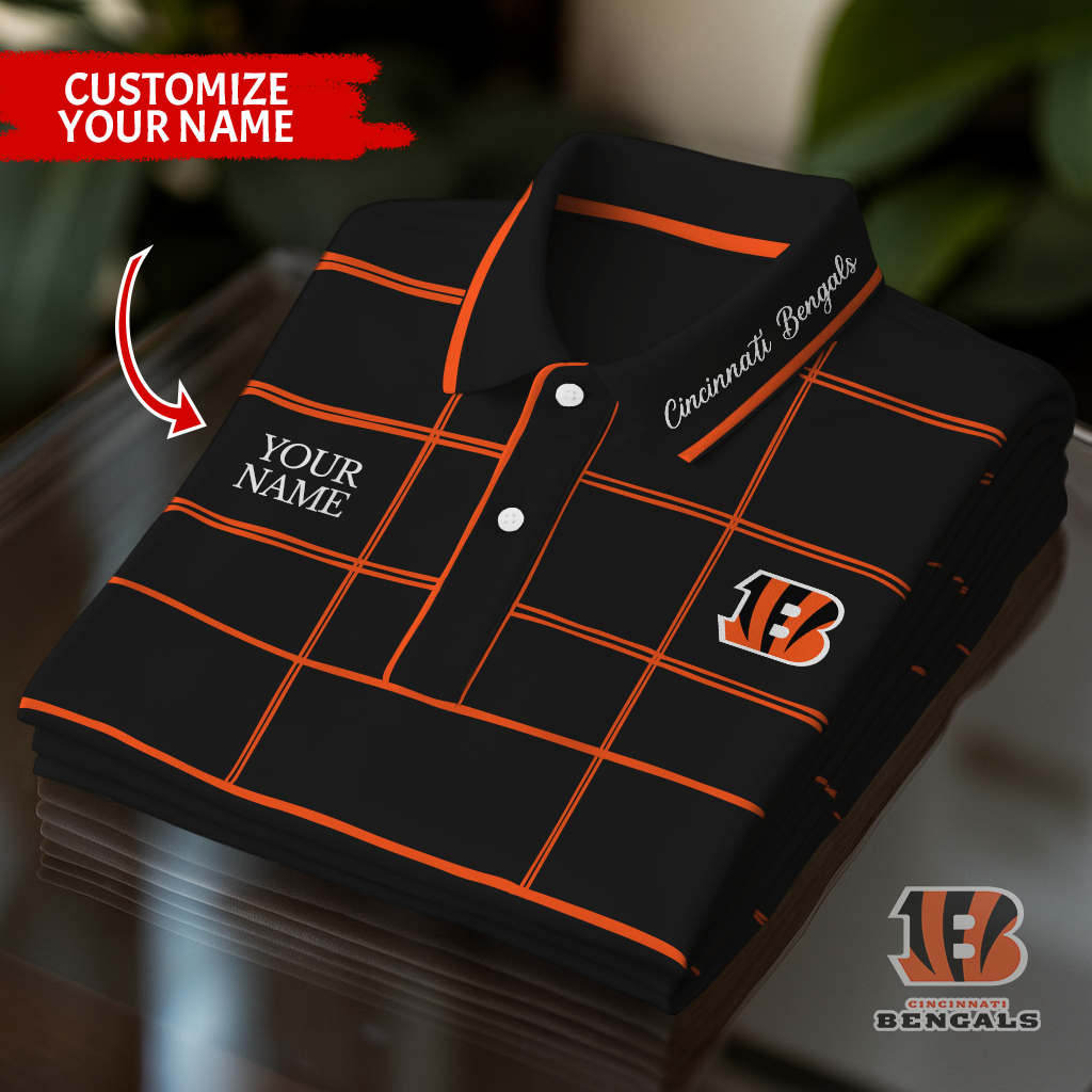 Personalized CIN Premium NFL Polo Shirt DDT NTL