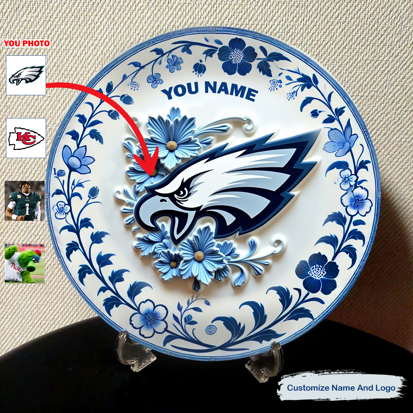 Personalized Custom Ceramic Round Plate