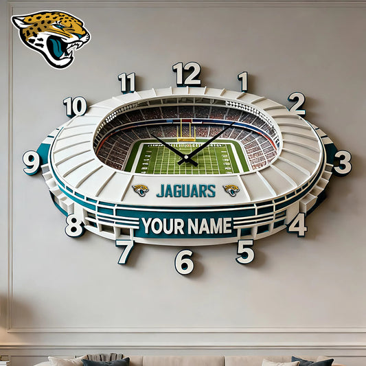 Personalized NFL JAC Stadium Theme Clock V1 NAK NHM