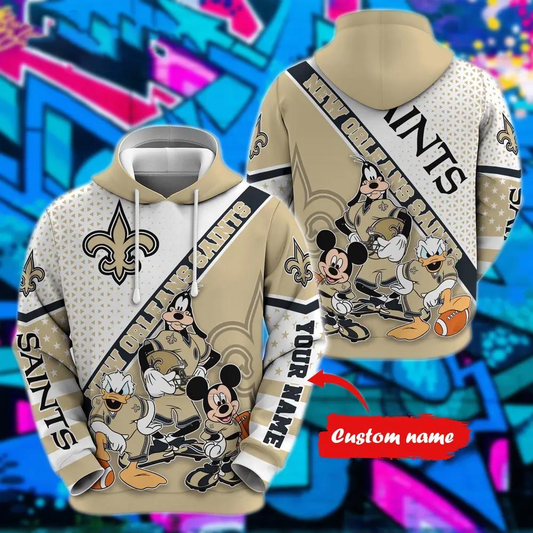 Personalized NOS x NFL Character Cartoon Movie Unisex Hoodie DDT CTND