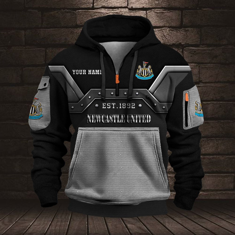 Personalized NU Premium EPL Half Zip Heavy Hoodie DDT NTL