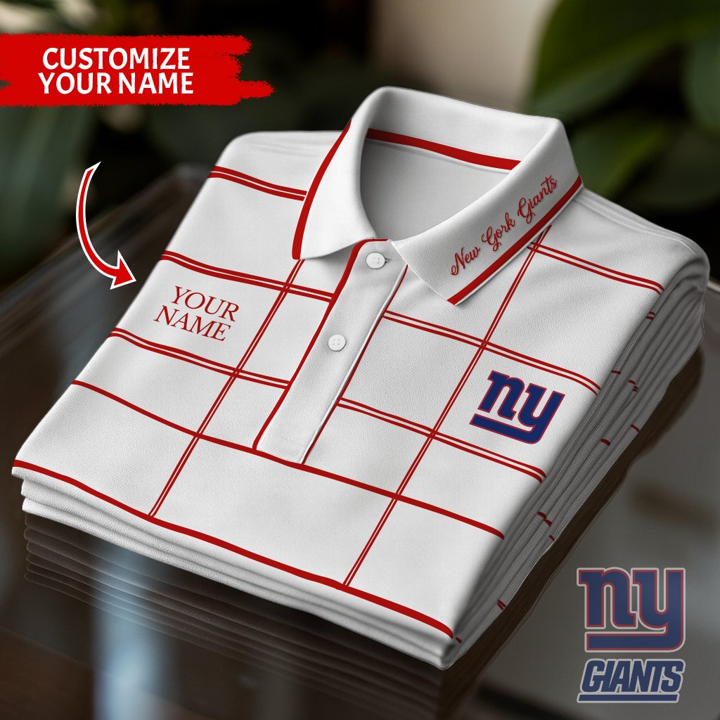 Personalized NYG Premium NFL Polo Shirt DDT NTL
