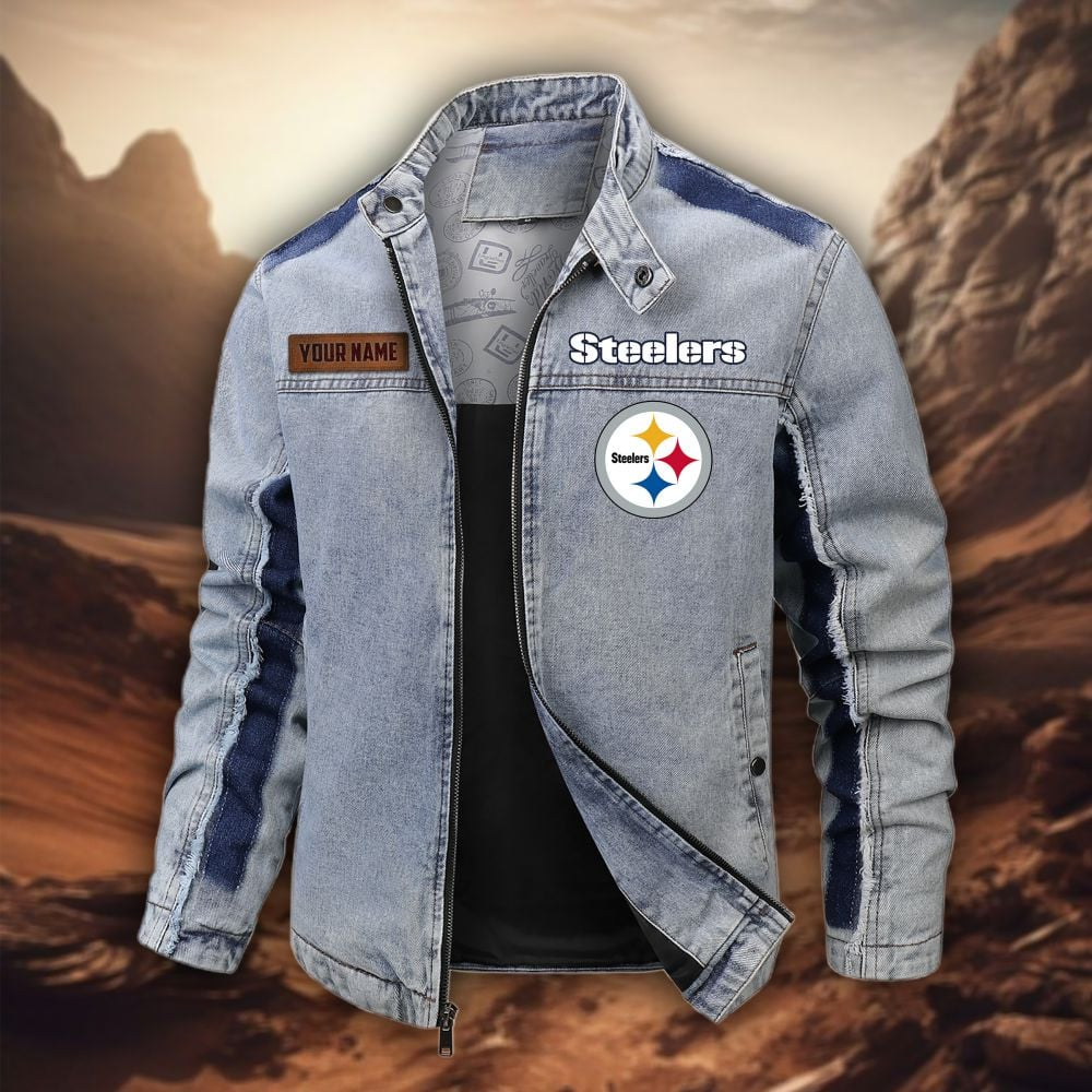 Personalized PS Premium NFL Street Scar Denim Jacket DDT CTND