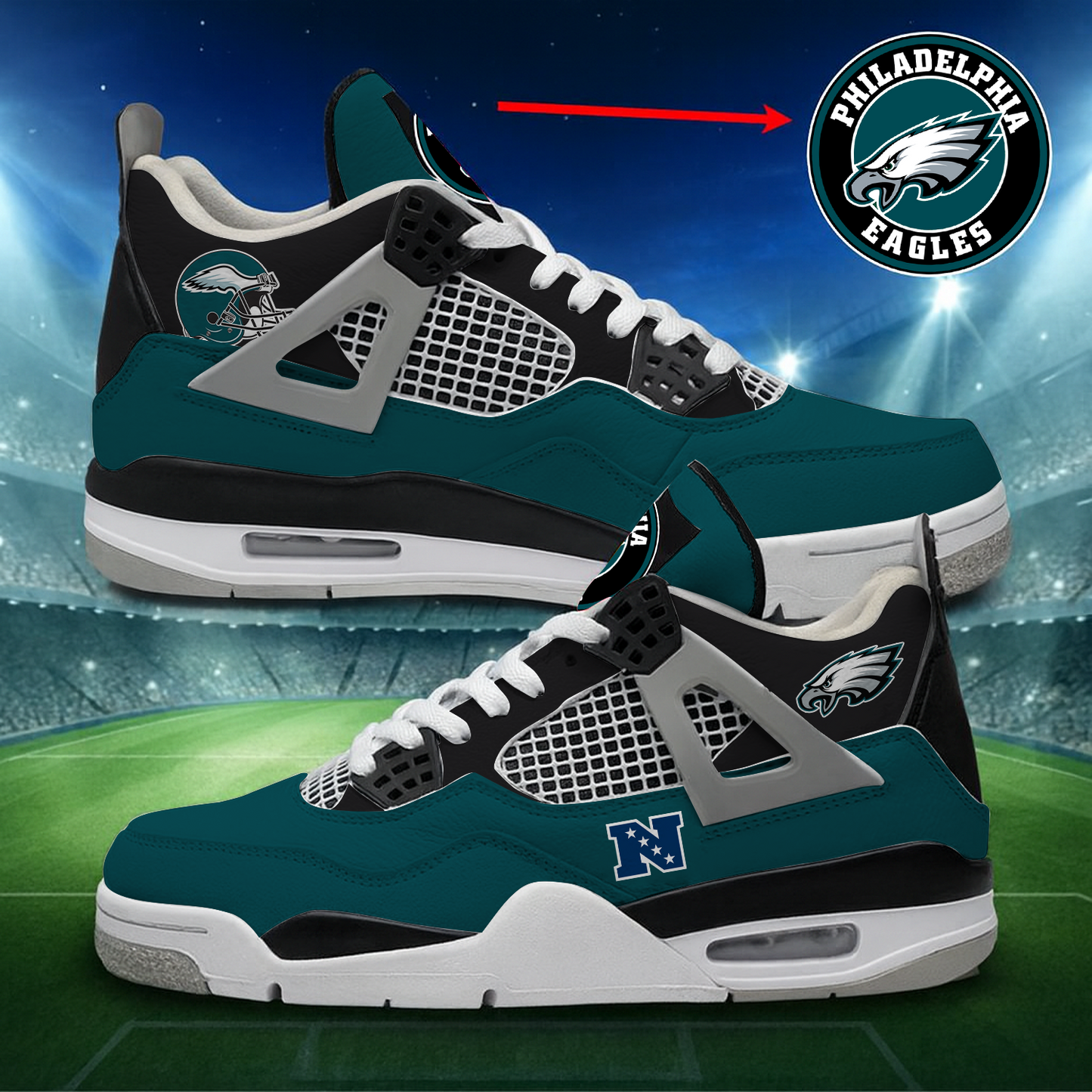 PHI x NFL Custom Sneakers DatND DVT