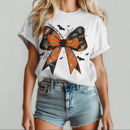 PHI x NFL Halloween Bow 3D Shirt 0409 DatND DVT