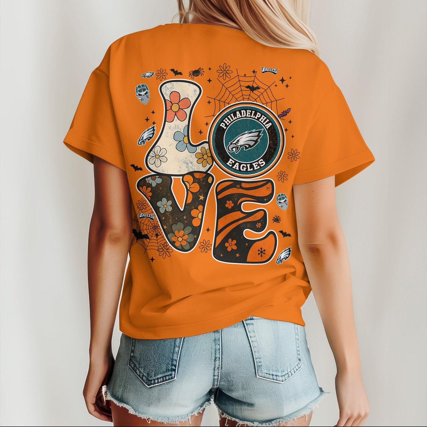 PHI x NFL Halloween Bow 3D Shirt 0409 DatND DVT