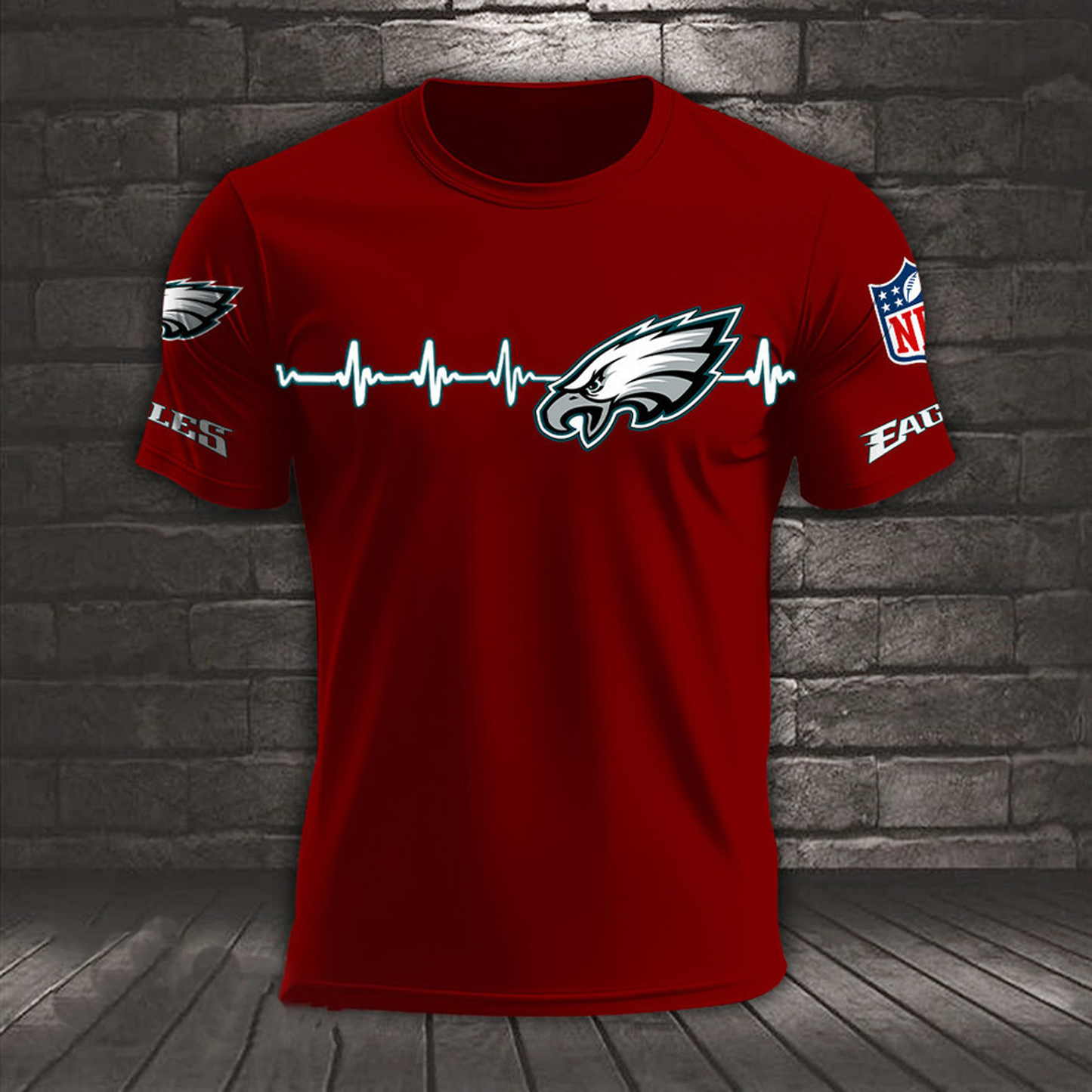PHI x NFL Heart Rate Map Special 3D Shirt DatND ThuongNH