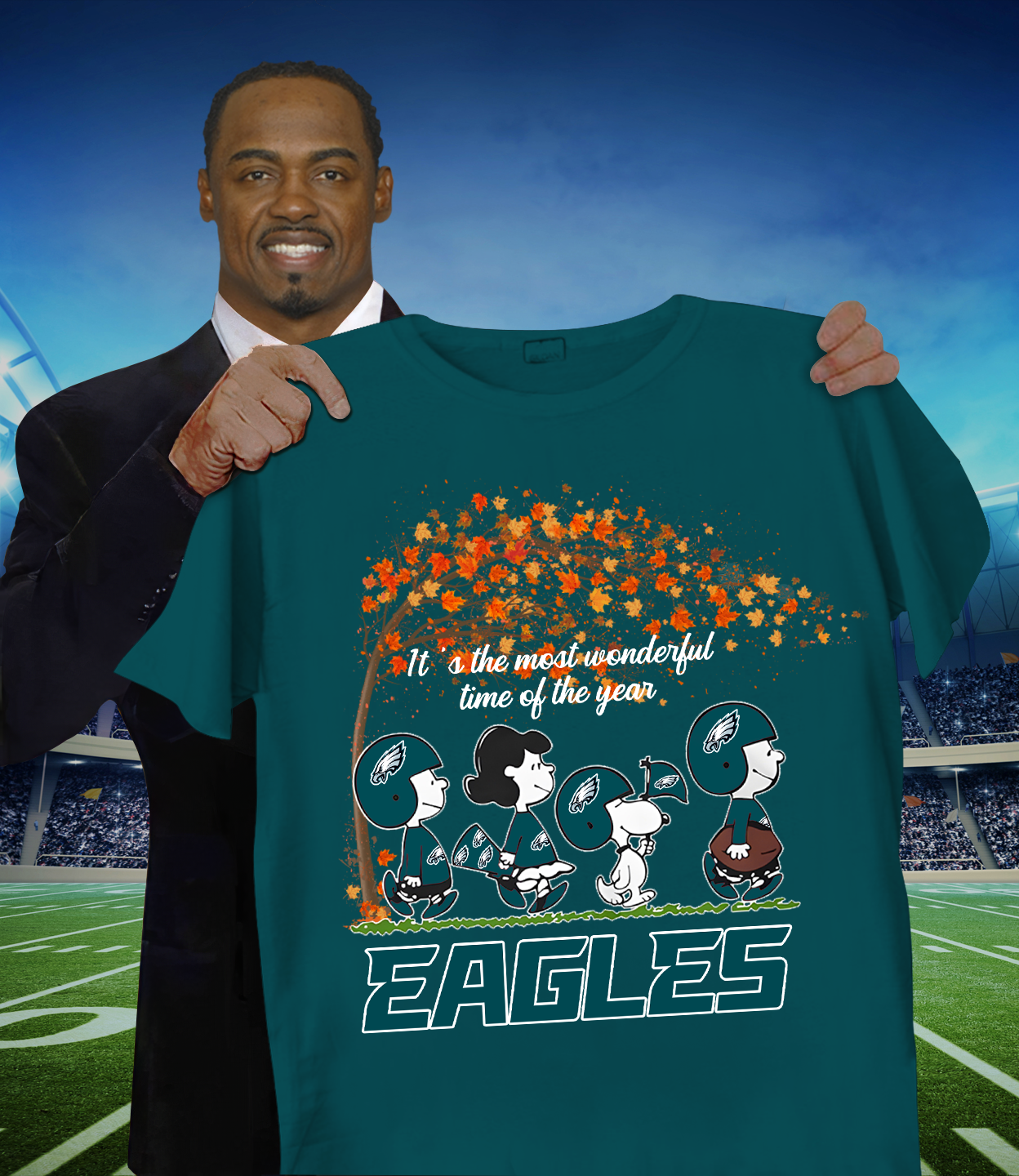 PHI x NFL It's The Most Wonderful T-Shirt DATND TANTD