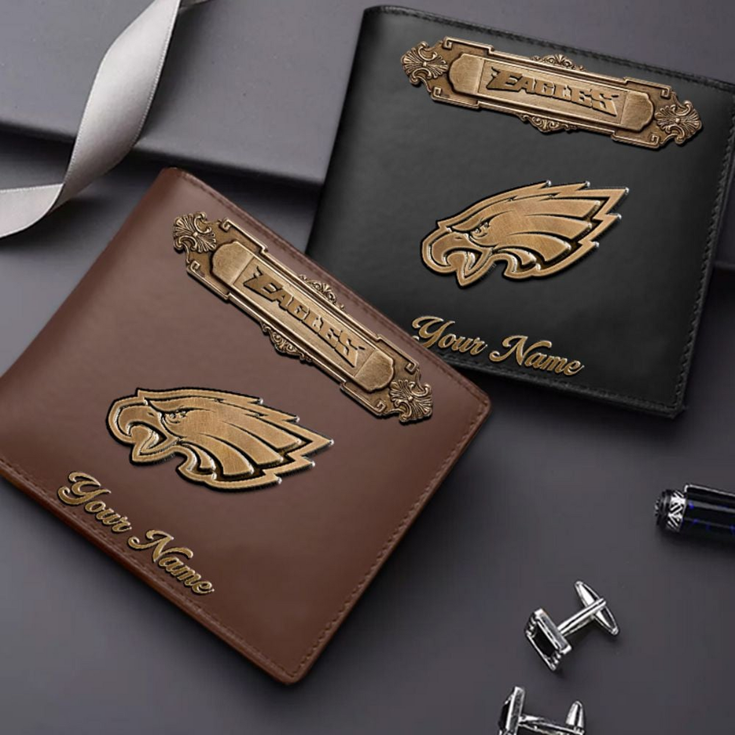 PHI x NFL Premium Leather Wallet DatND DVT