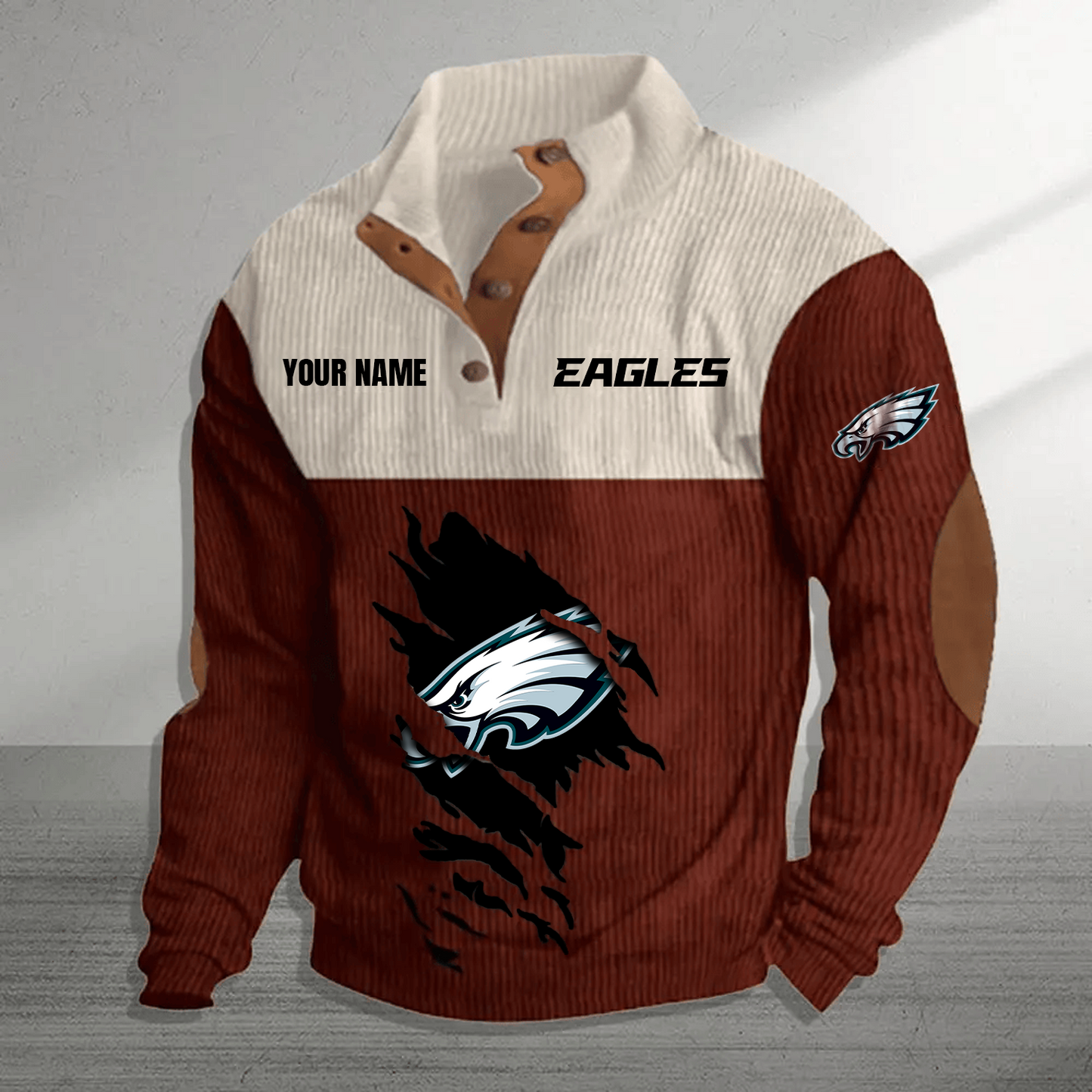 PHI x NFL Premium Personalized Game-Day Pullover DATND TANTD