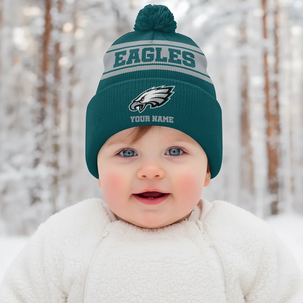 PHI x NFL Woolen Beanie Hat Aldult And Kid DatND DVT