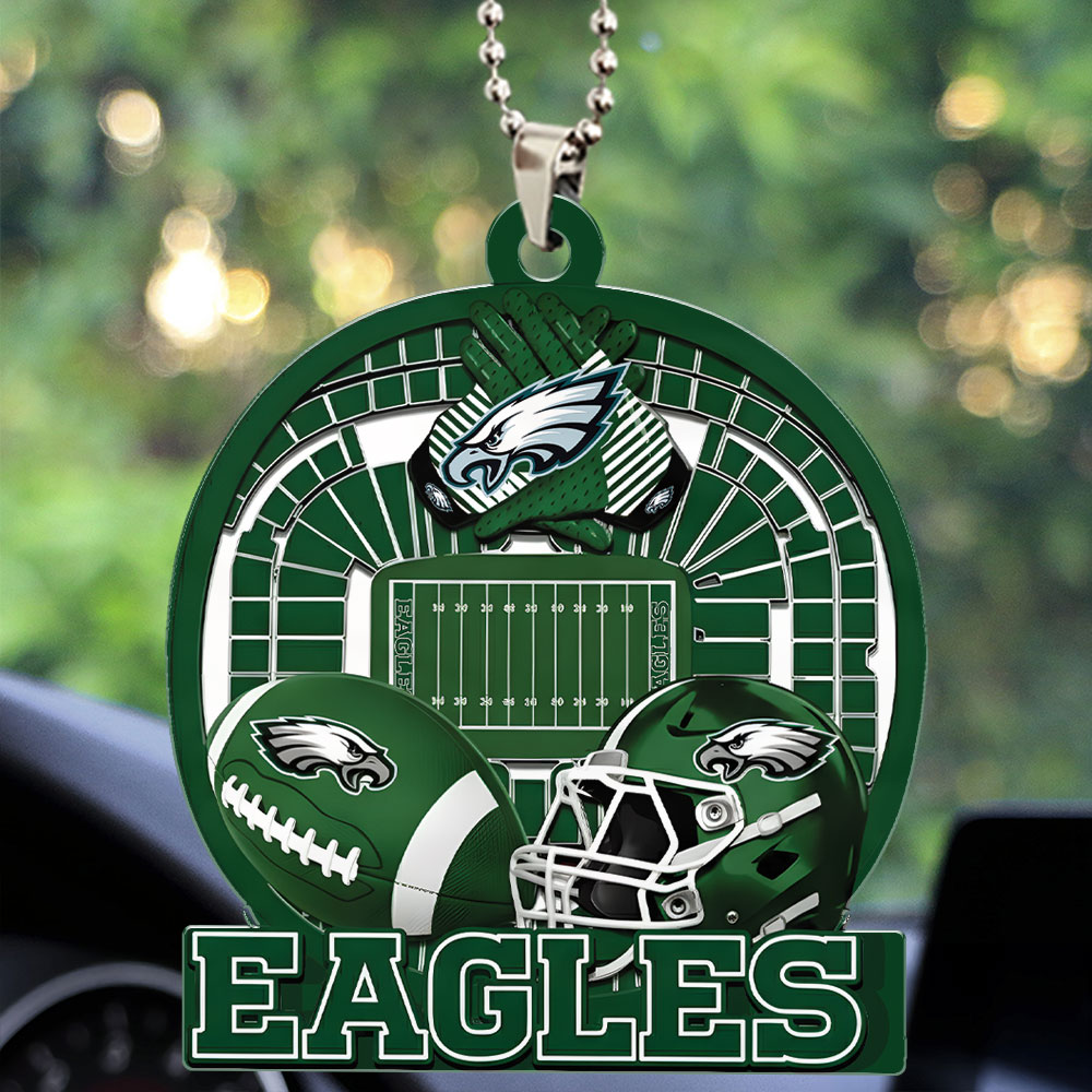 PHILADELPHIA EAGLES ORNAMENT CAR NDT