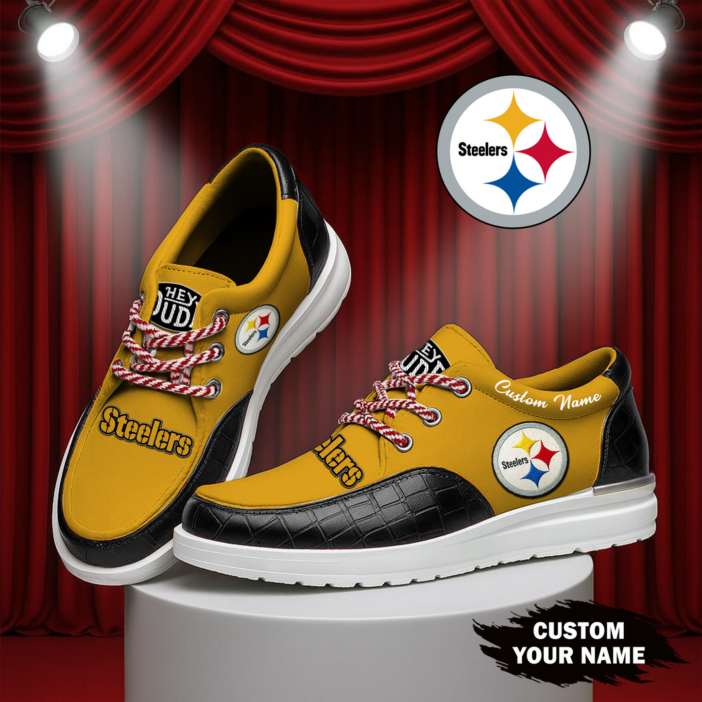 PIT x NFL  Premium Leather Loafer Shoes TUANND TANTD