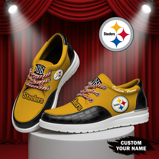 PIT x NFL  Premium Leather Loafer Shoes TUANND TANTD