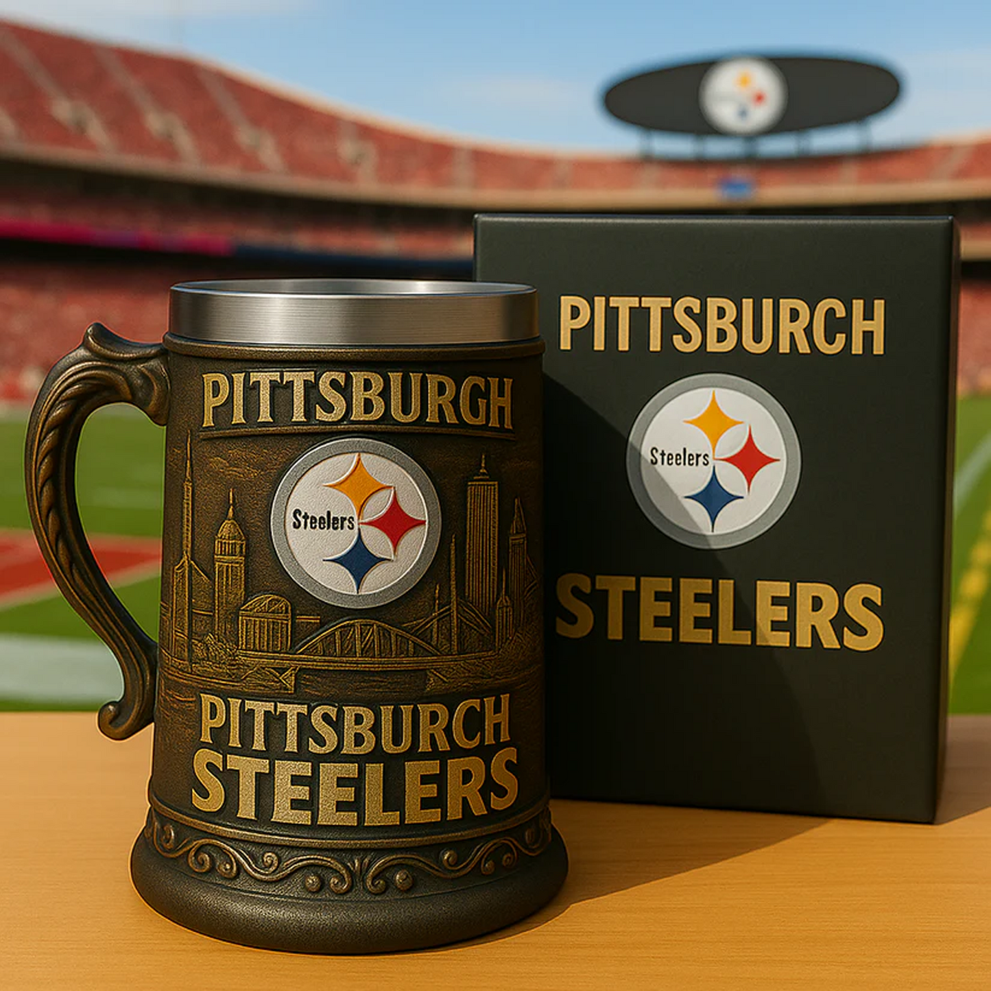 PIT x NFL Collectible Beer Stein DATND TANTD