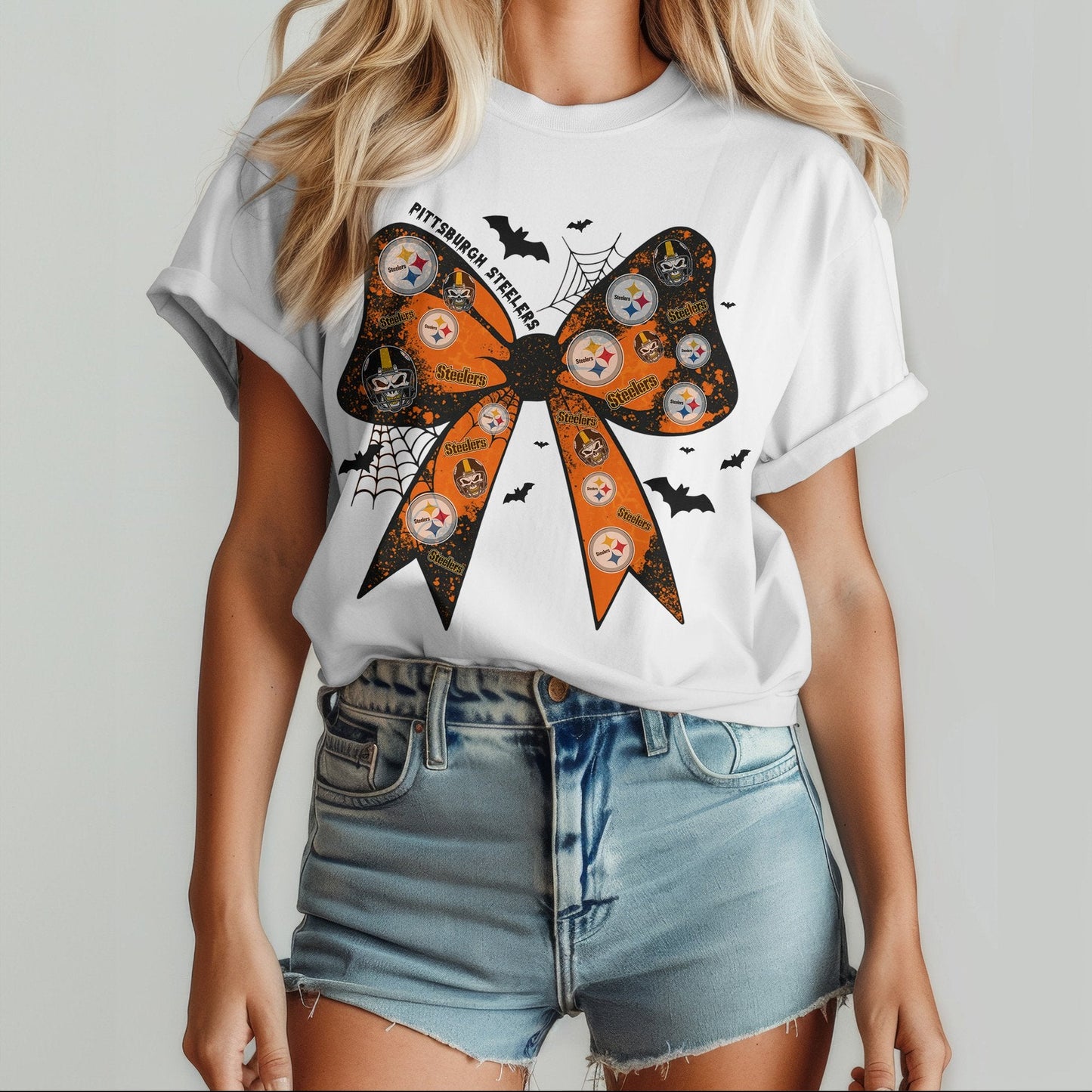 PIT x NFL Halloween Bow 3D Shirt 0409 DatND DVT