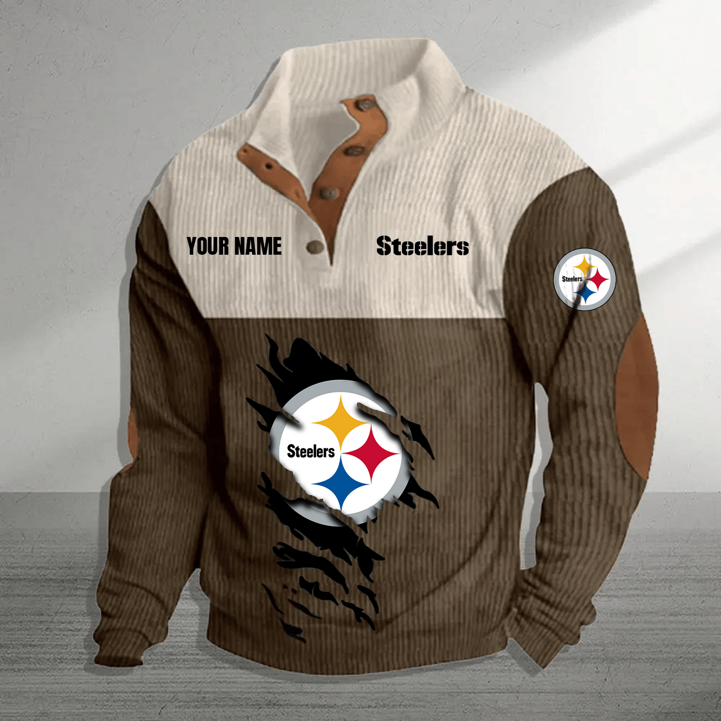 PIT x NFL Premium Personalized Game-Day Pullover DATND TANTD